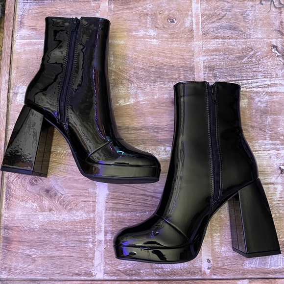 Millie Patent Booties - Picture 2 of 6